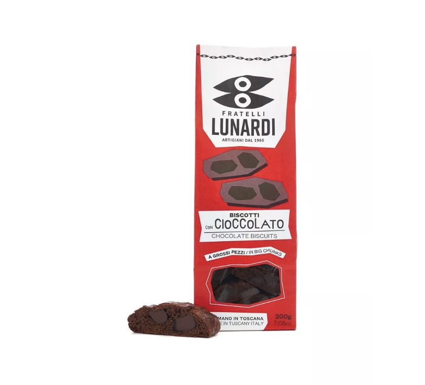 Печиво Fratelli Lunardi Кантучіні шоколад 200г